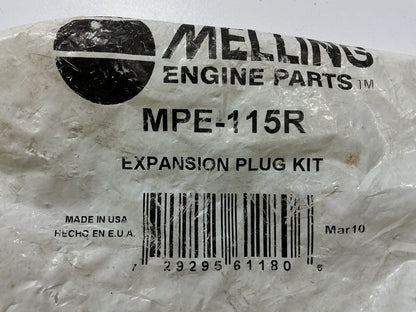 Melling MPE-115R Freeze Expansion Plug Set, Steel - Pontiac 326 400 428 455 V8