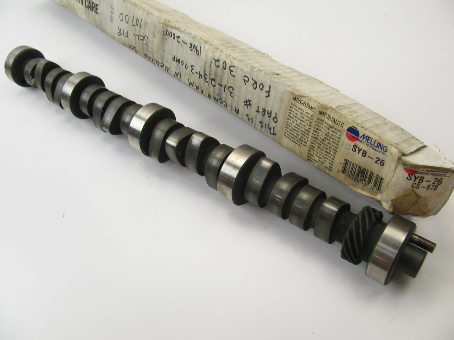 Melling SYB26 Stock Replacement Camshaft - 1975-1991 Ford 255 302 351W SBF V8