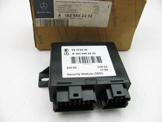 NOS - OEM Mercedes-Benz A1635452232 Security Control Module