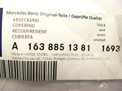 NEW GENUINE OEM 1638851381 Mercedes-benz Rear Bumper Tow Hook Cover