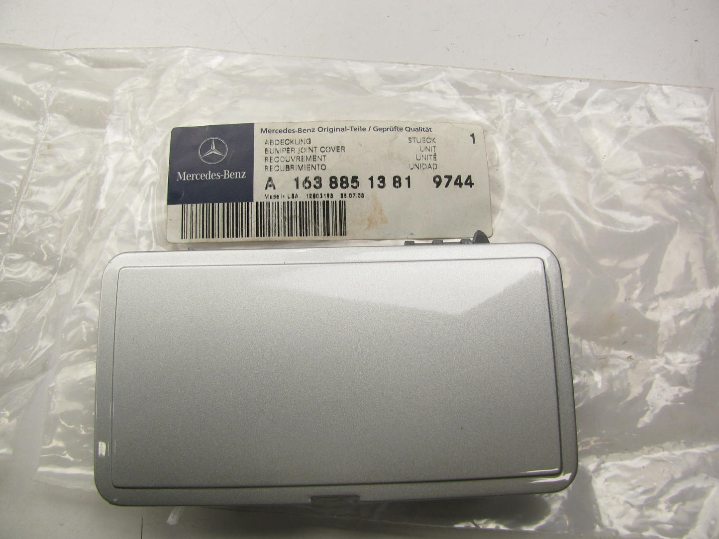 NEW - Mercedes-Benz OEM Rear Bumper Tow Hook Cover Cap Right Side 98-03 ML320