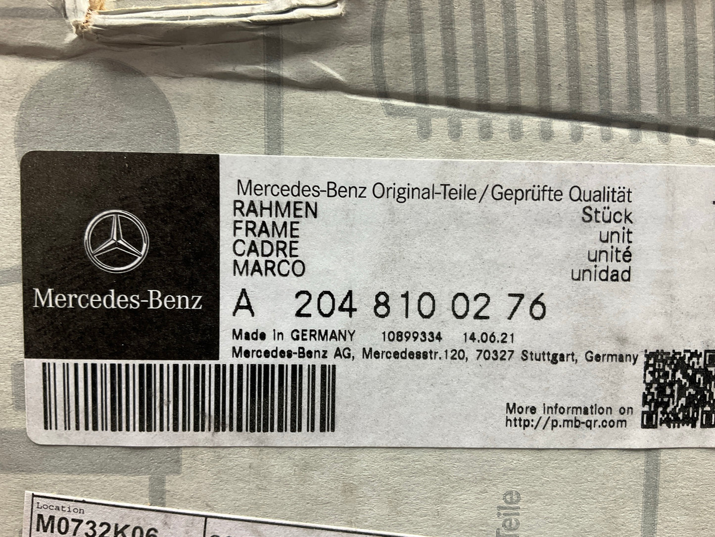 NEW OEM 08-09 Mercedes W204 C300 C63 Front Right Side Door Mirror  A2048100276
