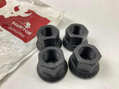 (4) Meritor 1227-Z-1378 Heavy Duty Truck Wheel Lug Nuts, M22 X 1.5, 33mm Tall