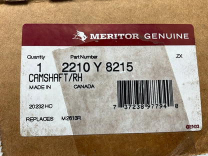 Meritor 2210Y8215 LX/MX 500 Series Right RH Air Brake Camshaft, 1.5'' X 28 Spline