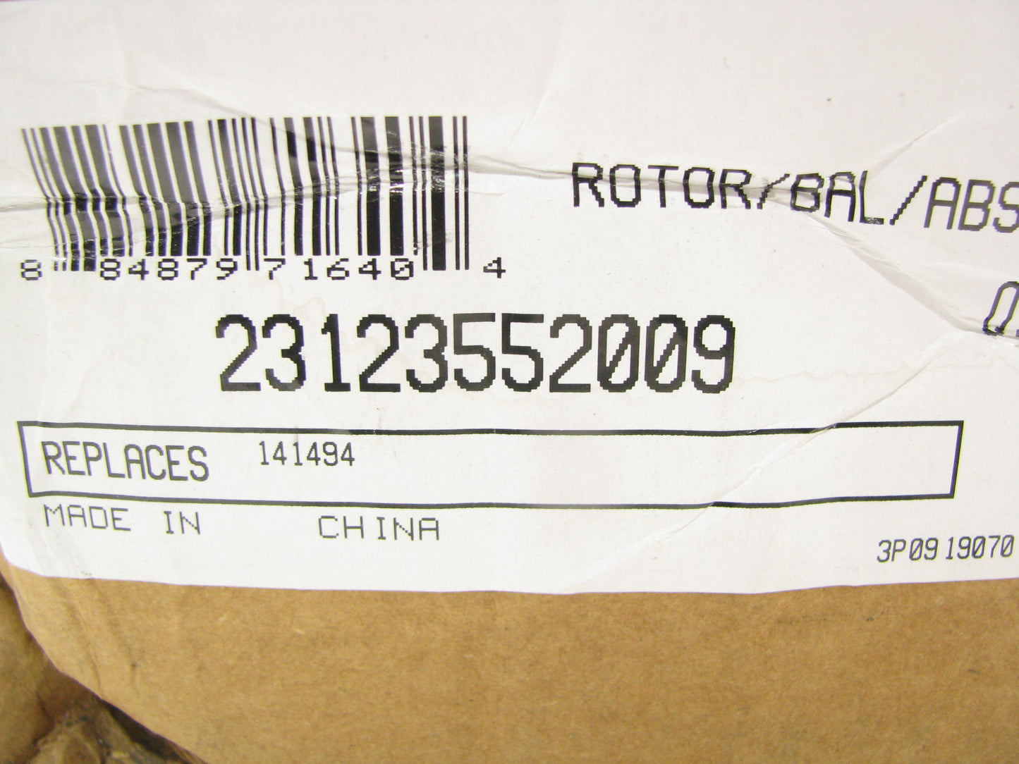 Meritor 23123552009 Disc Brake Rotor Replaces TDA-23-123552-009, 2596611C2