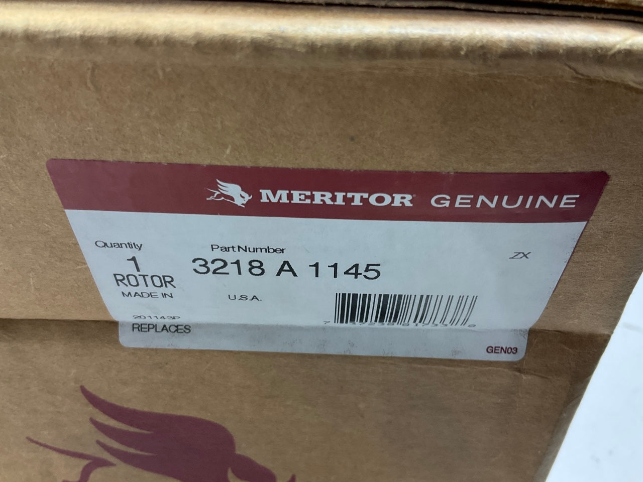 Meritor 3218A1145 ADB 1.75'' U-Type Air Disc Brake Rotor, 15-1/4'' Dia, 10 Hole