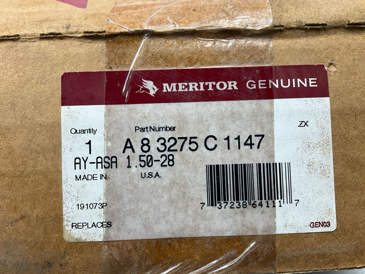 Meritor A83275C1147 Automatic Slack Adjuster, 1.50'' X 28 Spline, Type 2, 6'' Arm