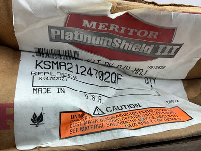 Meritor KSMA2124702QP REMAN Q Plus Brake Shoe Kit, 15'' X 4'', 12K Lining