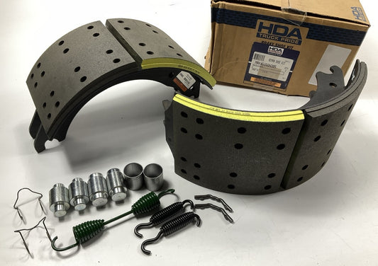 RELINED Meritor MRK4515QH20S Brake Shoes, 16-1/2'' X 7'' For Quick Change ''Q'' 20K