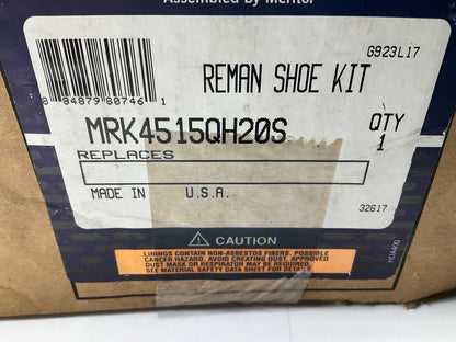 RELINED Meritor MRK4515QH20S Brake Shoes, 16-1/2'' X 7'' For Quick Change ''Q'' 20K