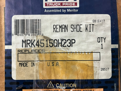 NO HARDWARE Meritor MRK4515QH23P 16.5''x7'' Drum Brake Shoes, 4515Q, 23,000 Lbs
