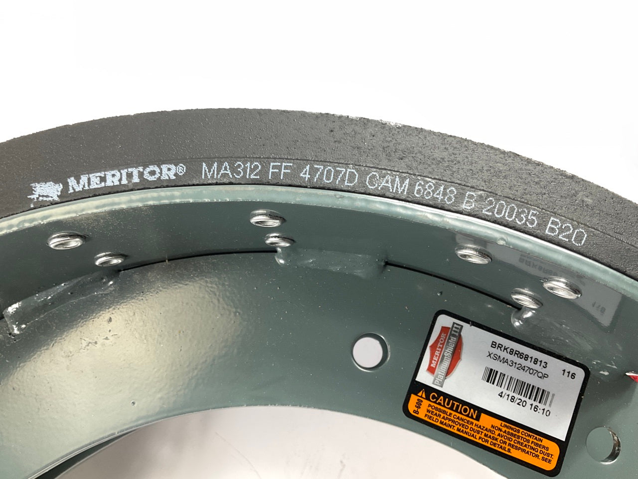 Meritor XK3124707QP REMAN Brake Shoe Kit, 16-1/2'' X 7'' Meritor, 23K Lining
