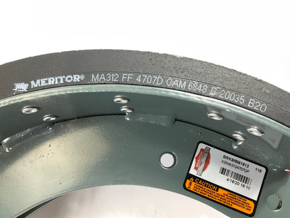Meritor XK3124707QP REMAN Brake Shoe Kit, 16-1/2'' X 7'' Meritor, 23K Lining