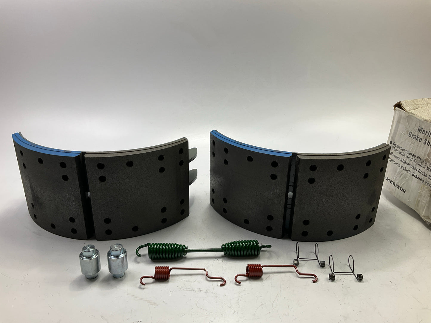 Relined Meritor XK5574709E2 Brake Shoes Kit Eaton ES II 23000 Lbs, 16.5''x7''