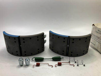 Relined Meritor XK5574709E2 Brake Shoes Kit Eaton ES II 23000 Lbs, 16.5''x7''