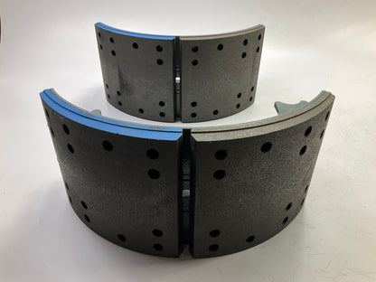 Relined Meritor XK5574709E2 Brake Shoes Kit Eaton ES II 23000 Lbs, 16.5''x7''