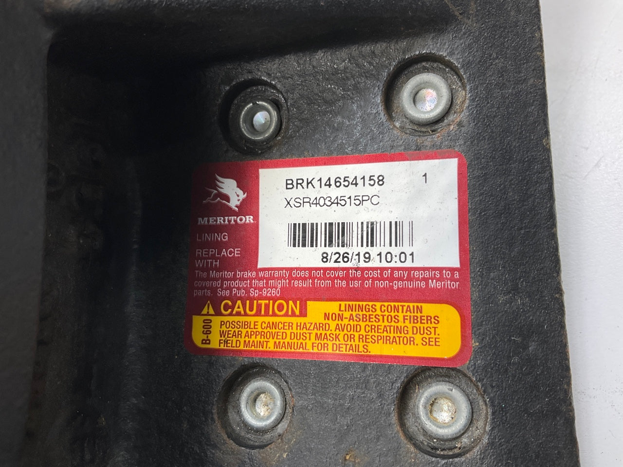 RELINED Meritor XSR4034515PC HD Cast Brake Shoe, 4515PC, 26000 Lbs  16.5x7