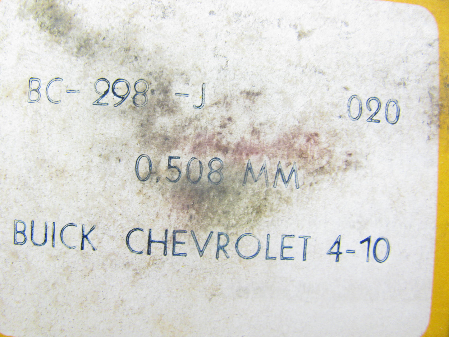 Metal Leve BC298J-020 Main Bearings .020'' For 1962-1989 GM 194 230 250 292