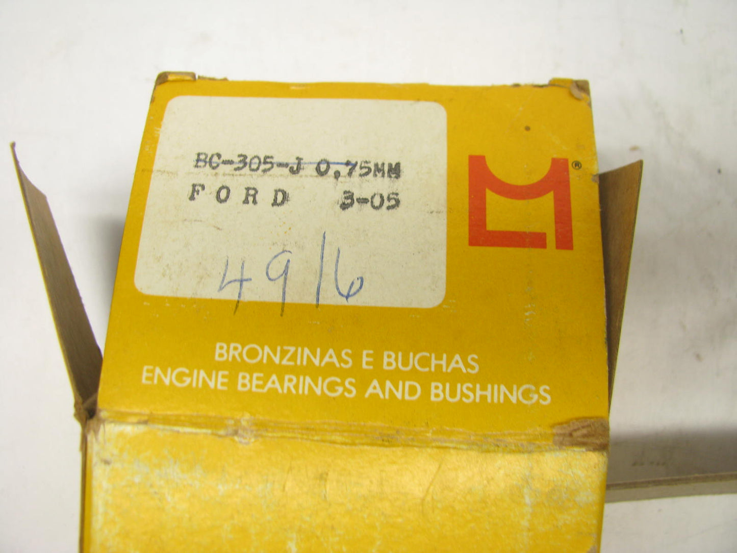 Metal Leve BC305J .75mm (0.030'' Size) Main Bearings - Ford 240 250 300 4.9L I6