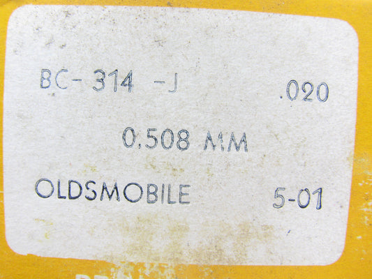Metal Leve BC314J-020 Main Bearings .020 - 1964-1990 Olds 260 307 330 350 403 V8