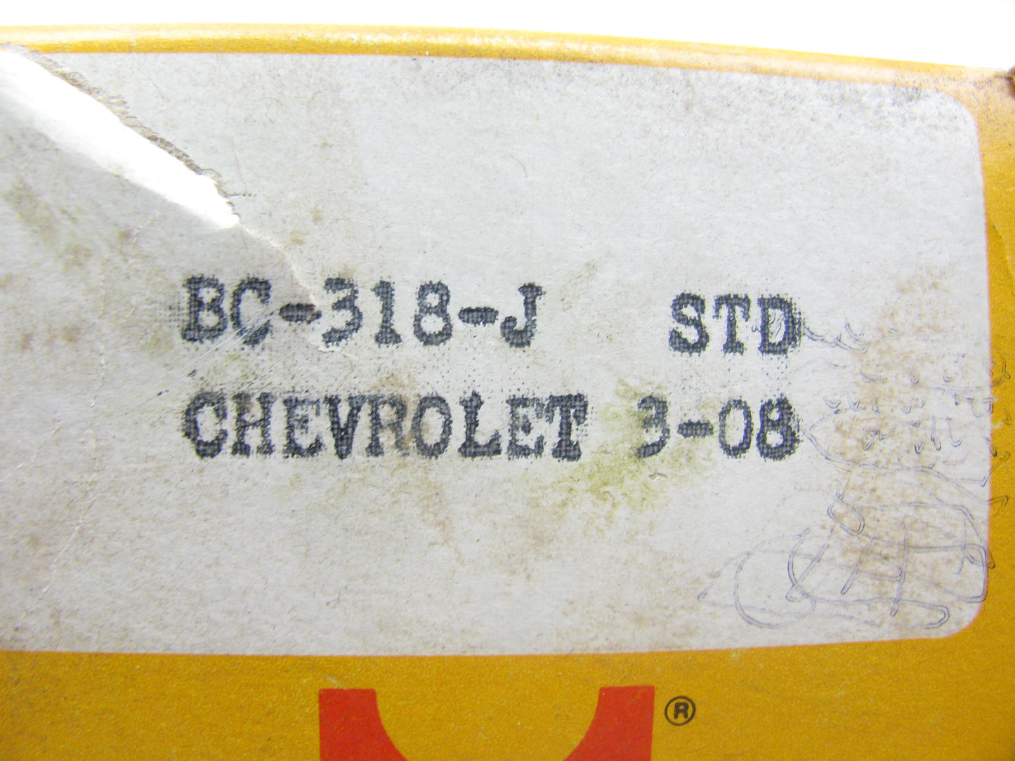 Metal Leve BC318J Engine Main Bearings STD For 1972-1977 Chevrolet 2.3L-L4