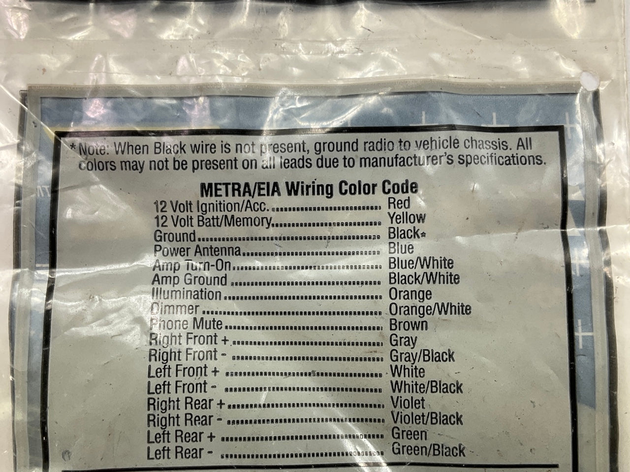 Metra 72-4570 Gm Select Vehicles Speaker Connectors To Factory Wire Harness