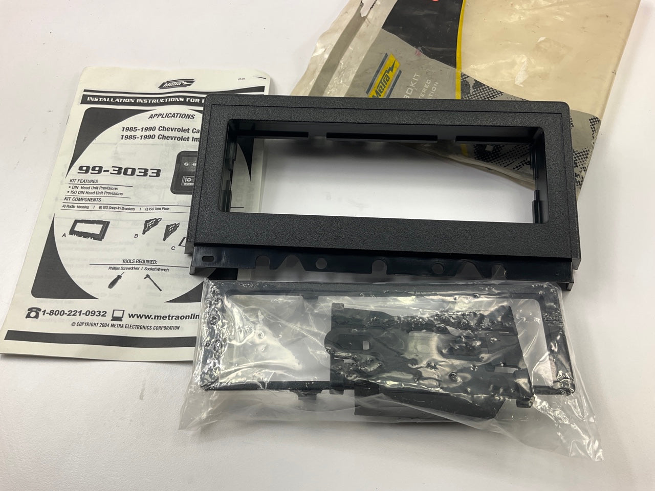 Metra 99-3033 Single DIN Radio Stereo Installation Dash Kit For 1985-90 Caprice