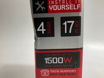 Metra AAPAK150 1500W AMP Kit Installation Hardware 4 Gauge Blue+Gray