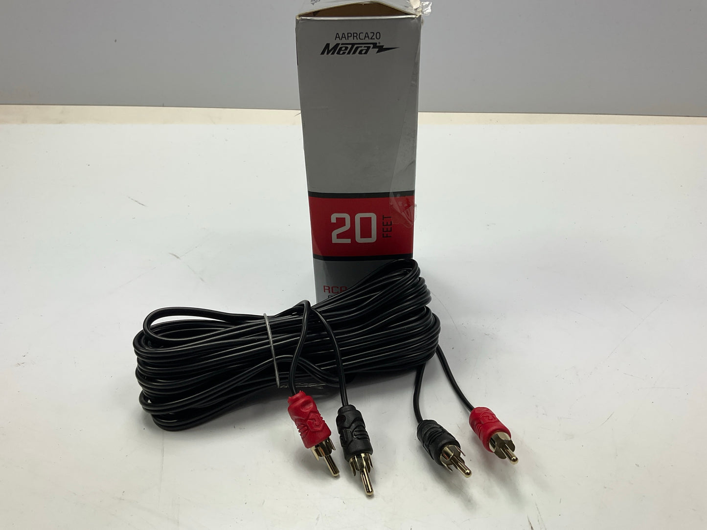 Metra AAPRCA20 20 Feet High-Quality RCA Audio Cable For Amp