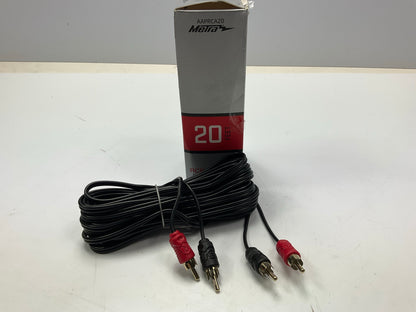 Metra AAPRCA20 20 Feet High-Quality RCA Audio Cable For Amp