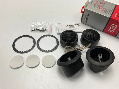 Metra AAPTWDR Dome Tweeter Speakers, Pair, With Adapter Housing