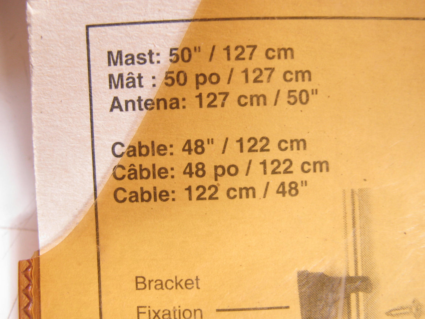 Metra AW-UP21 Toyota & Universal Pillar Offset Antenna Retractable Mast - 50''