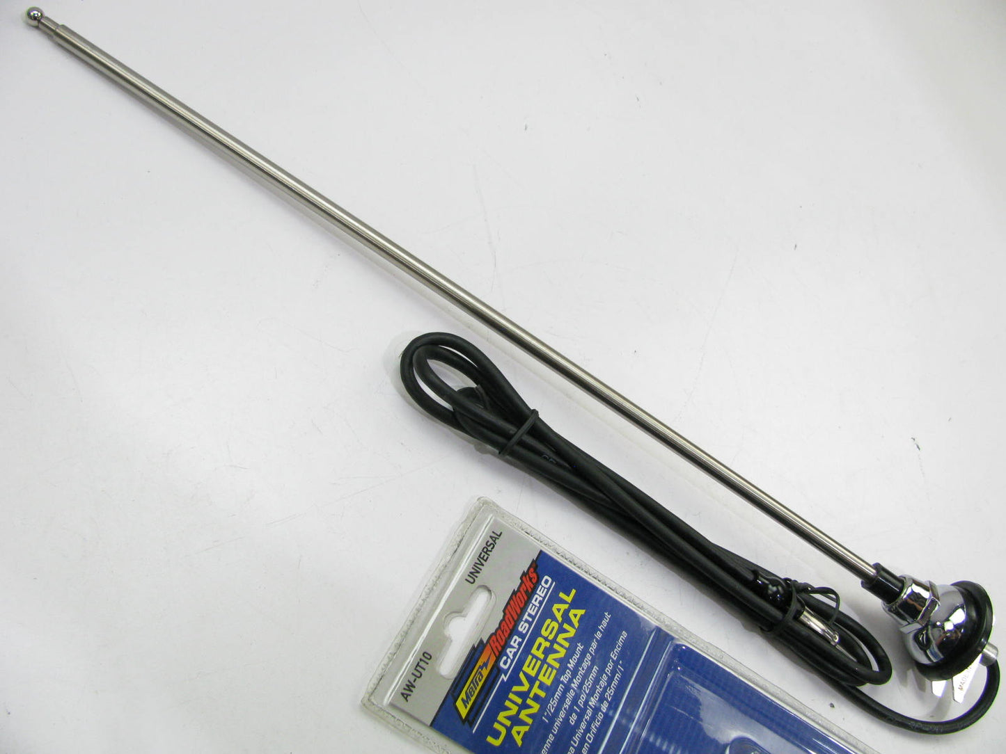 Metra AW-UT10 Front Side Mount Split Ball Universal Antenna, For 1'' Hole