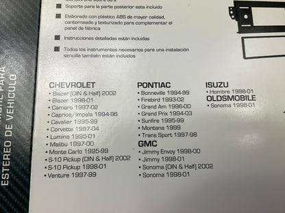 Metra CF159HY Single DIN Radio Installation Kit 97-00 Camaro, 97-04 Corvette