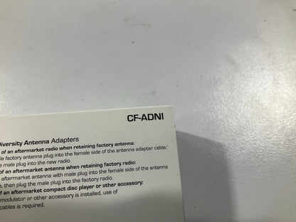 Metra CF-ADNI Aftermarket Antenna Replacement Adapter Cable For Nissan