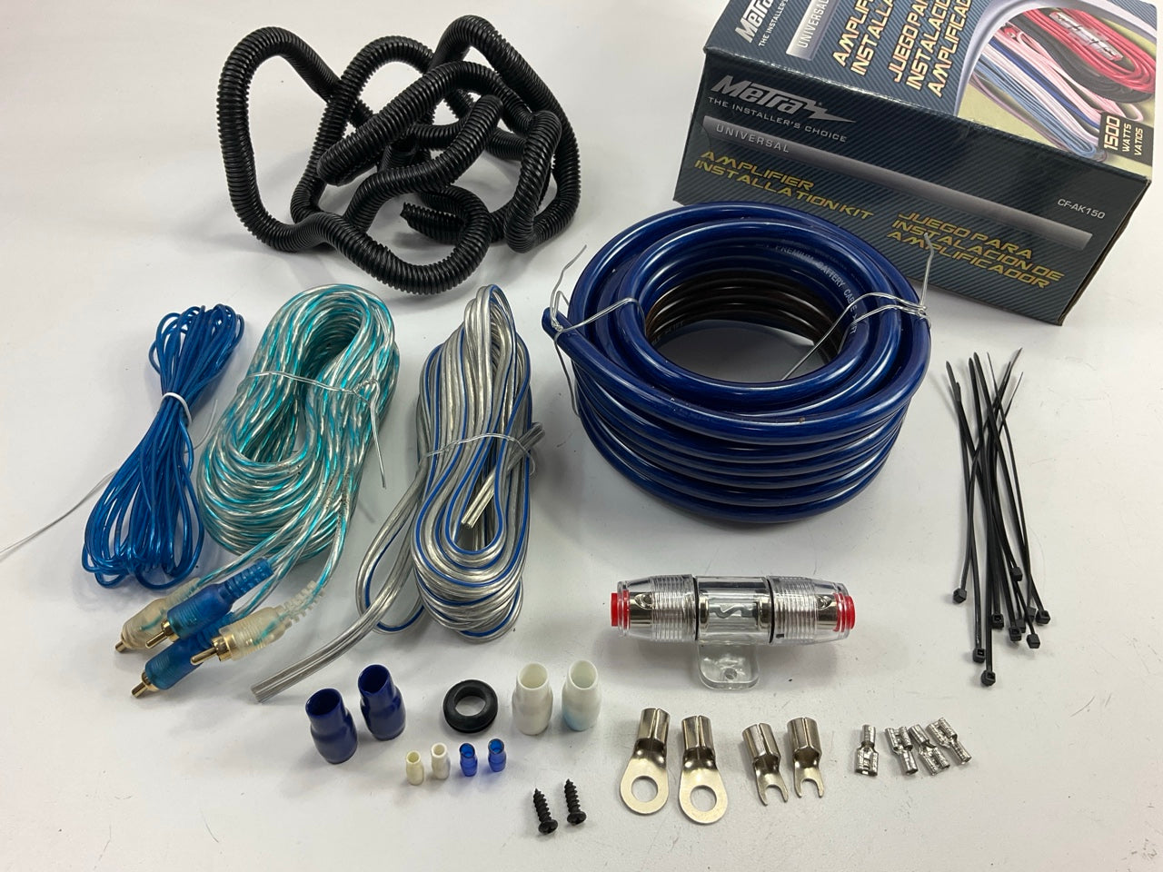 Metra CF-AK150 Amplifier Install Kit - 1500 Watt - W/ 17' Power Wire, Ground
