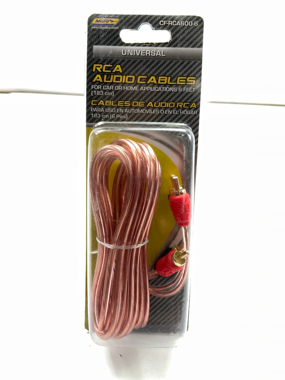 Metra CF-RCA600-6 Universal RCA Audio Cables 6 Feet