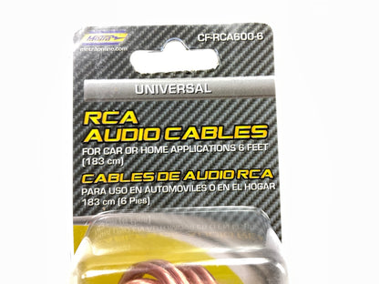 Metra CF-RCA600-6 Universal RCA Audio Cables 6 Feet