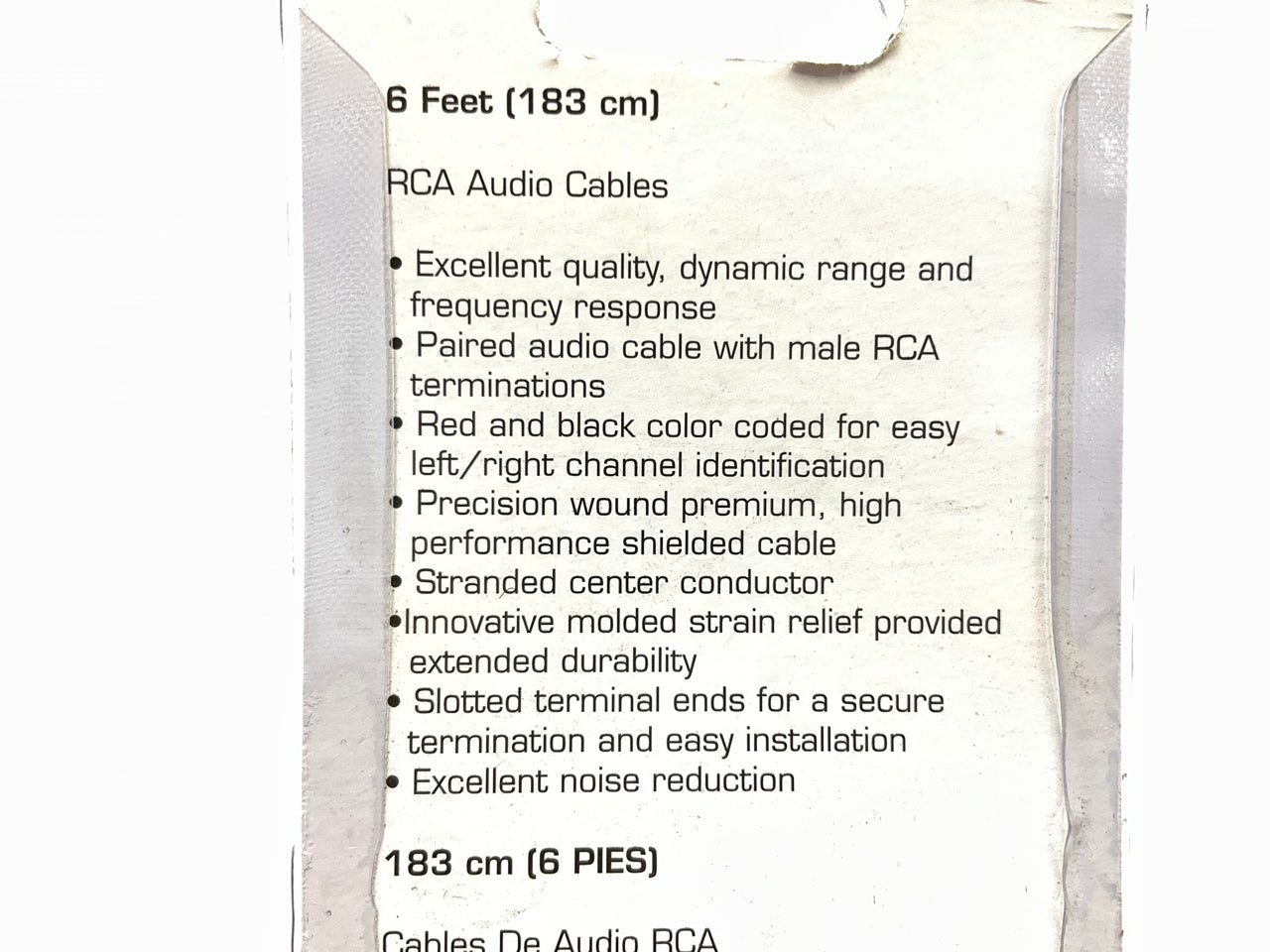 Metra CF-RCA600-6 Universal RCA Audio Cables 6 Feet