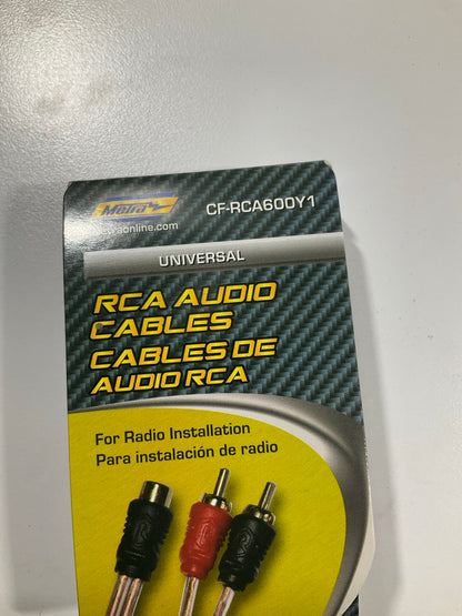 Metra CF-RCA600Y1 RCA 6'' Long 1 Female To 2 Male Y-adapter Cable, Gold Connector
