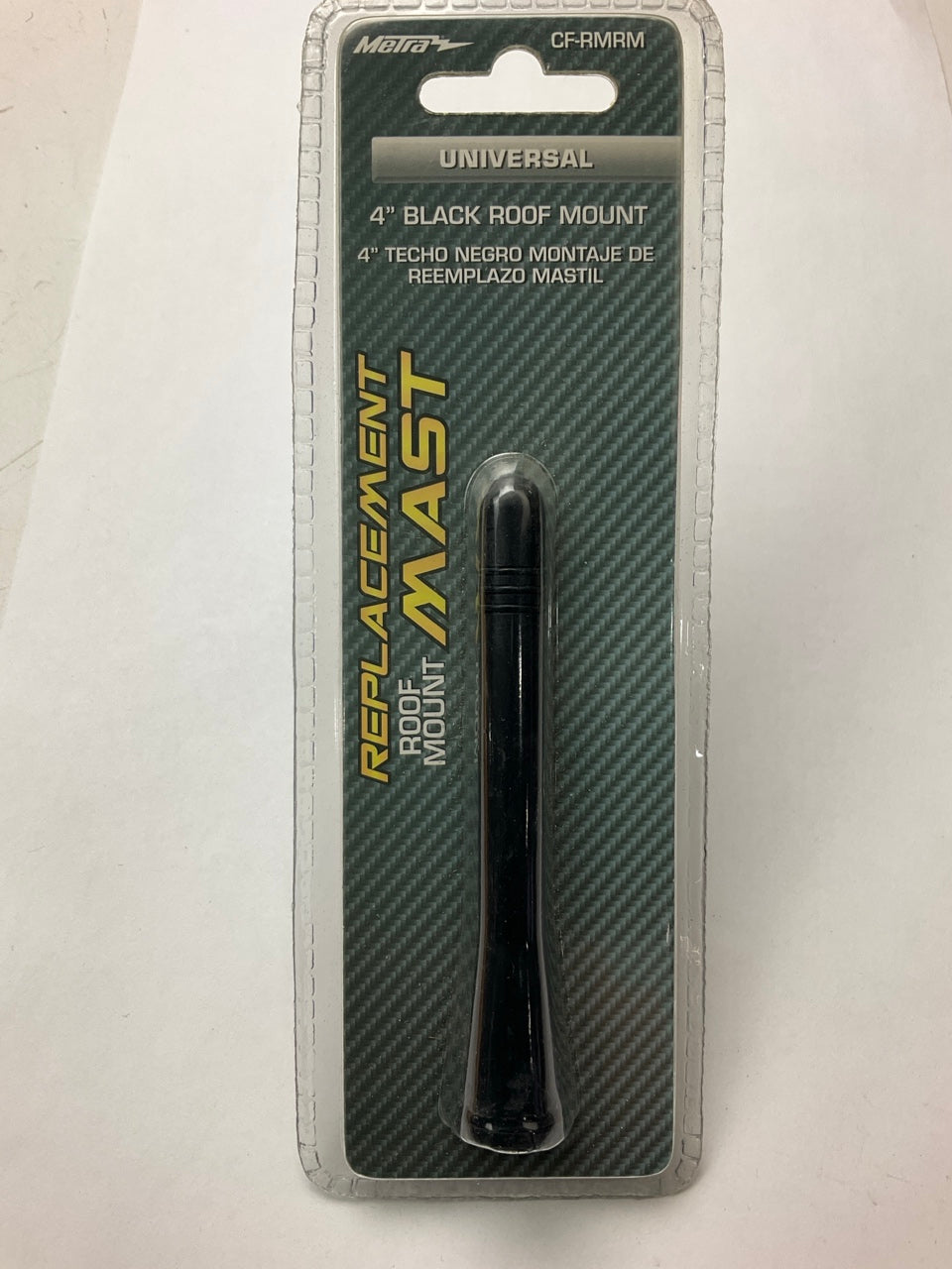 Metra CF-RMRM UNIVERSAL 4'' BLACK Roof Mount Antenna Mast