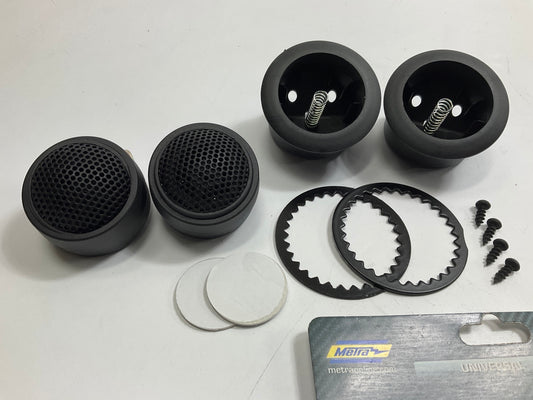 Metra CF-TWDR High Efficiency Dome Tweeter Speakers - 650 Watt (Peak Power)