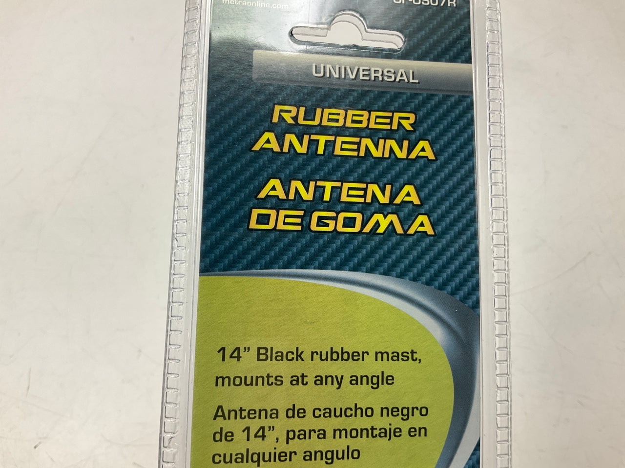 Metra CF-US07R Universal Side / Top Mount Rubber Antenna For 1'' Hole, 14'' Mast
