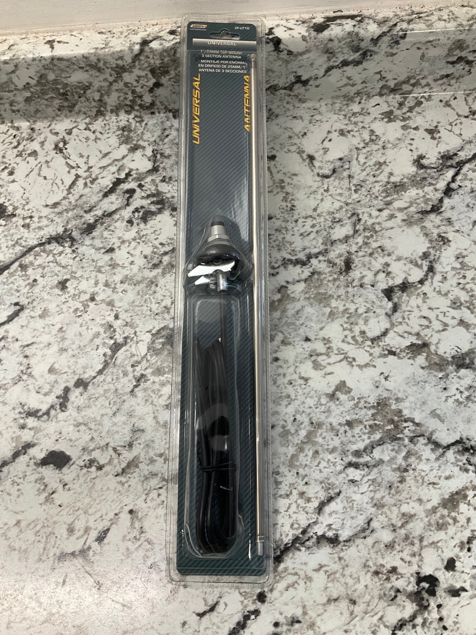 Metra CF-UT10 UNIVERSAL Antenna Top-mount 3-Section Mast For 1'' / 25mm Hole