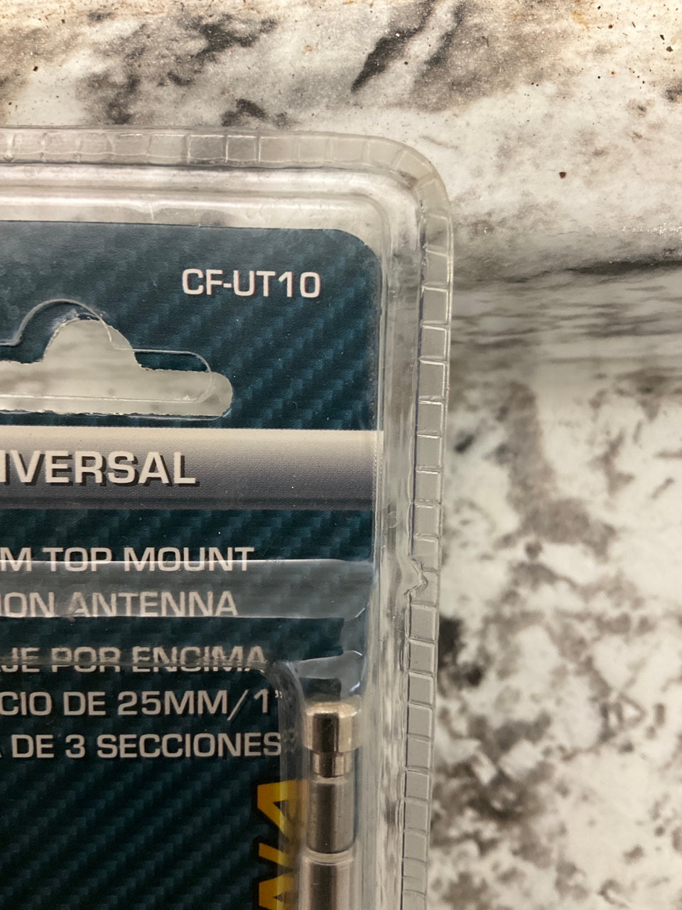 Metra CF-UT10 UNIVERSAL Antenna Top-mount 3-Section Mast For 1'' / 25mm Hole