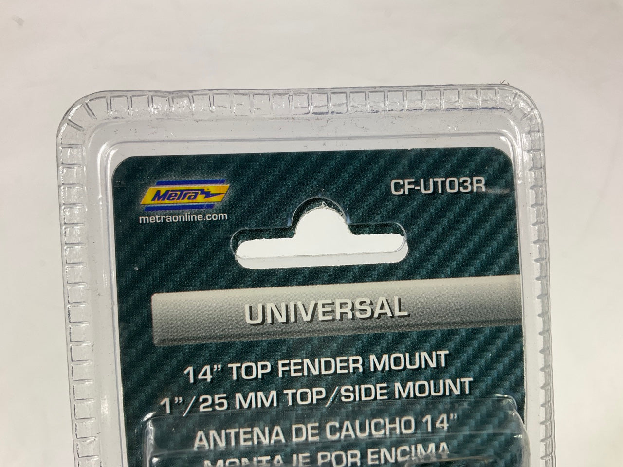 Metra CF-UTO3R Universal Antenna, Top Mount For 1'' Hole, Split Ball W/ 54'' Cable