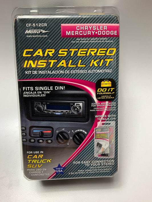 Metra CF512CR Single DIN Radio Stereo Dash Install Kit For 03-04 Grand Cherokee