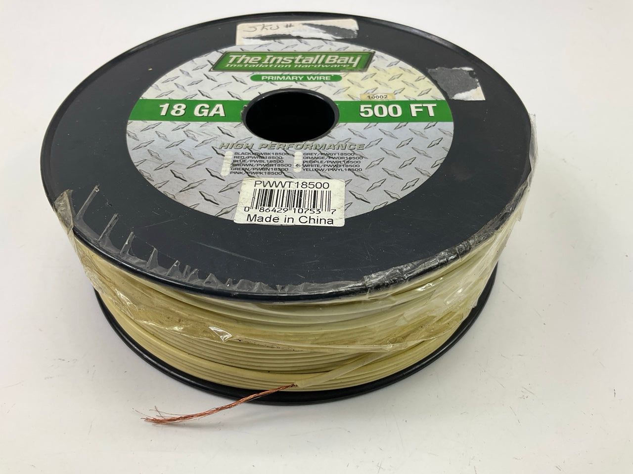 Metra Install Bay PWWT18500 White Primary Wire 18 Gauge, 500'