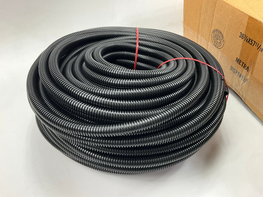 200 Feet - Polyethylene Flexible Split Loom Tubing 1/2'' Diameter Long Coil Black