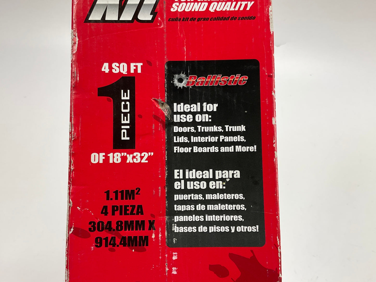 Ballistic By Metra SSWEDGE Car Sound Dampening Wedge Kit 1 Pc 4 Sq Ft 18'' X 32''